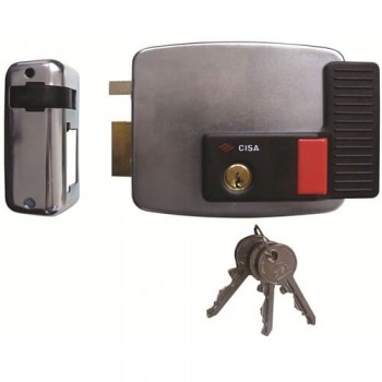 Cisa 11931 Electric Rim Lock With Hold Back for Metal Doors & Gates