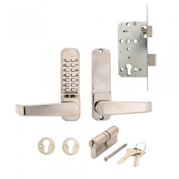 Codelocks CL420 Mortice Lock with Cylinder and Anti Panic safety Function 
