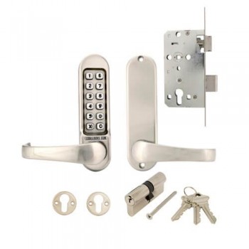 Codelocks CL520 Mortice Lock with Cylinder and Anti Panic safety Function 