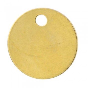 TA014 Key Disc Tallies 25mm 1 Brass