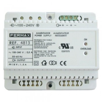 Standard Fermax 18V Power Supply Unit - Module Suitable For DIN Rail Mounting