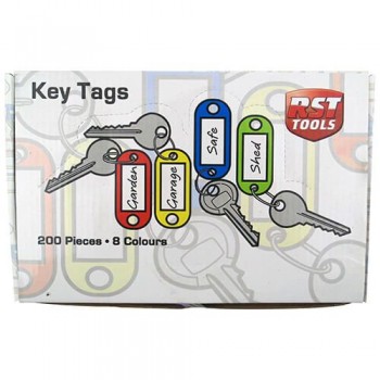 8033 Mixed Key Tags with Split Ring 200
